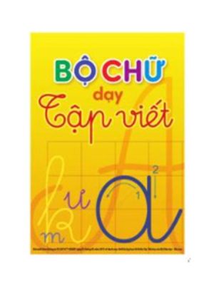 Bộ chữ dạy tập viết